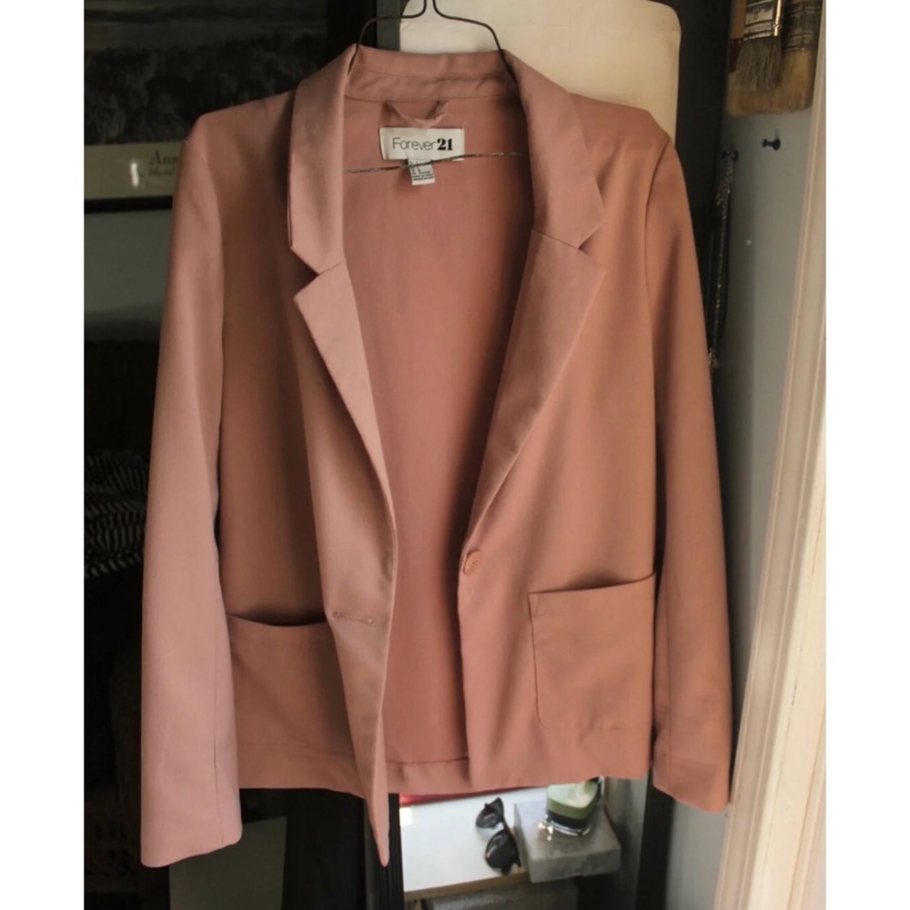 ❌SOLD❌ Blush Pink Blazer from Forever 21